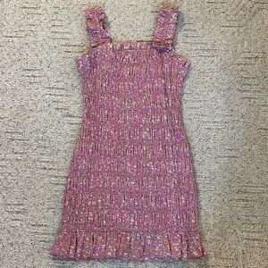 Free the Roses Pink Floral Mini Dress